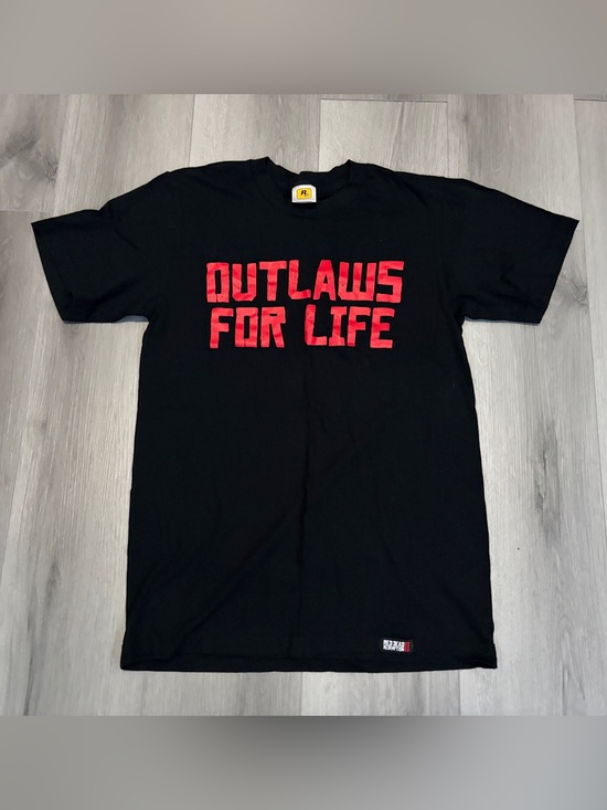 Rockstar Games Other - Rockstar Games Red Dead Redemption 2 Outlaws For Life Promo T-Shirt Size Small